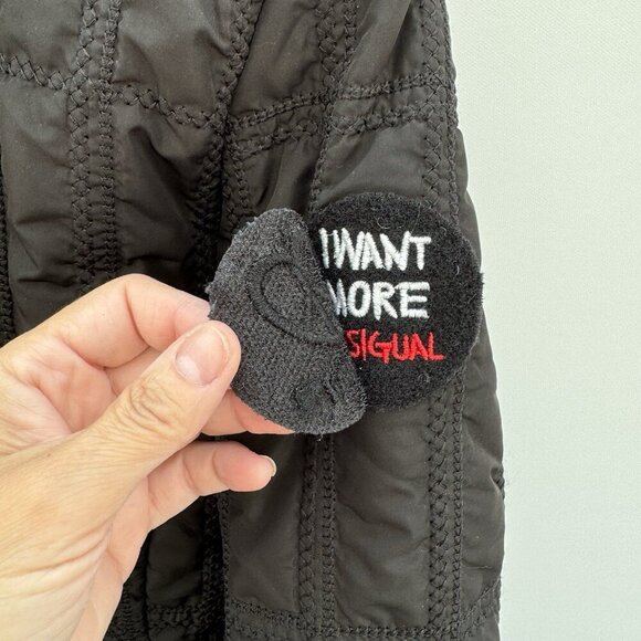 DESIGUAL Hooded Pakaian Jadi Wanita Jacket Size 38 US Women's Size 2 Black - Picture 9 of 16